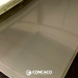 CHAPA INOX  #2,50 FURO 23MM LARGURA 610 MM